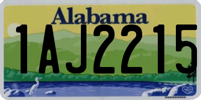 AL license plate 1AJ2215