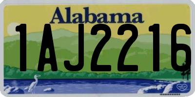 AL license plate 1AJ2216