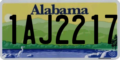 AL license plate 1AJ2217