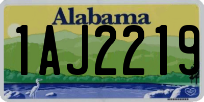 AL license plate 1AJ2219