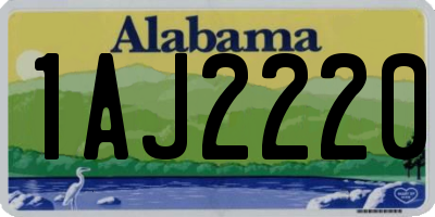AL license plate 1AJ2220