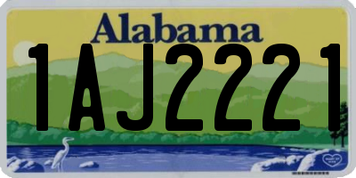 AL license plate 1AJ2221