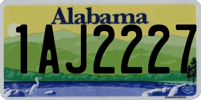 AL license plate 1AJ2227