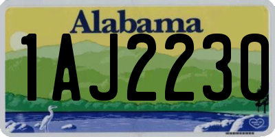 AL license plate 1AJ2230