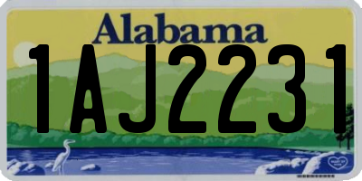 AL license plate 1AJ2231