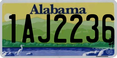 AL license plate 1AJ2236
