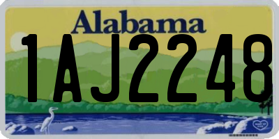 AL license plate 1AJ2248