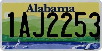 AL license plate 1AJ2253