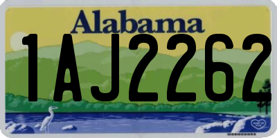 AL license plate 1AJ2262