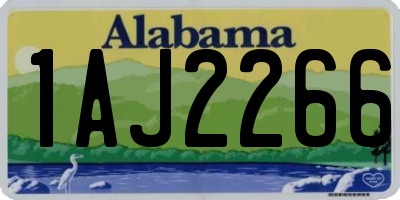AL license plate 1AJ2266