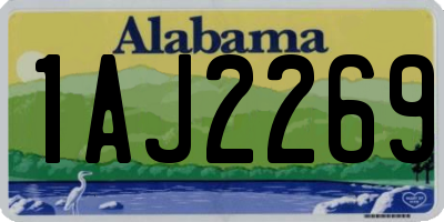 AL license plate 1AJ2269