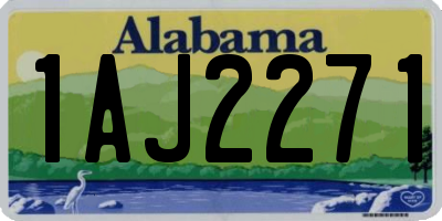 AL license plate 1AJ2271