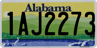 AL license plate 1AJ2273