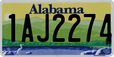 AL license plate 1AJ2274