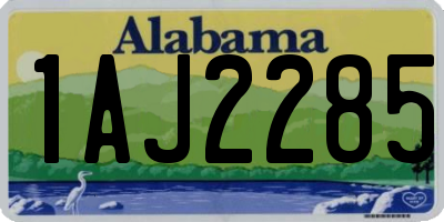 AL license plate 1AJ2285