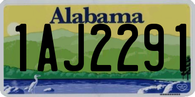 AL license plate 1AJ2291