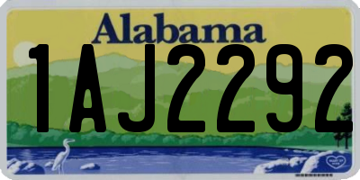 AL license plate 1AJ2292