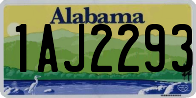 AL license plate 1AJ2293