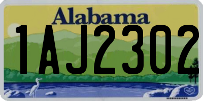 AL license plate 1AJ2302