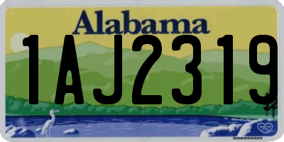 AL license plate 1AJ2319