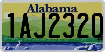 AL license plate 1AJ2320