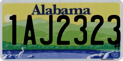 AL license plate 1AJ2323