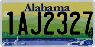 AL license plate 1AJ2327