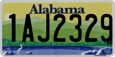 AL license plate 1AJ2329