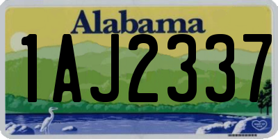 AL license plate 1AJ2337