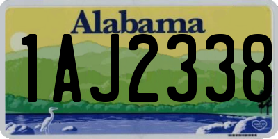 AL license plate 1AJ2338