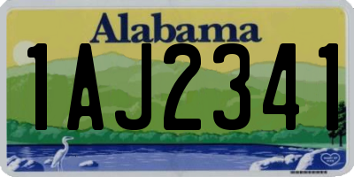AL license plate 1AJ2341