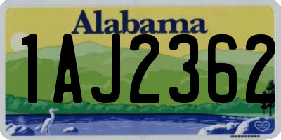 AL license plate 1AJ2362