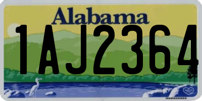 AL license plate 1AJ2364