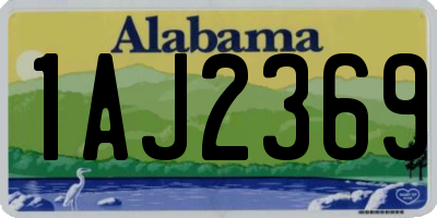 AL license plate 1AJ2369