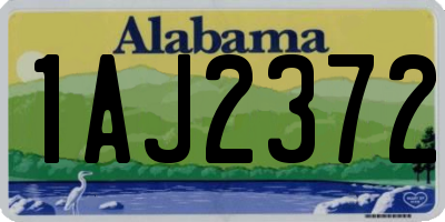AL license plate 1AJ2372