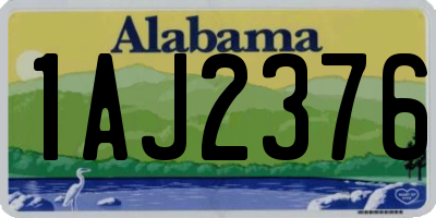 AL license plate 1AJ2376