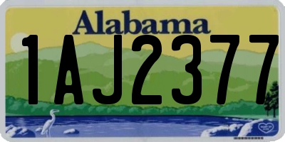 AL license plate 1AJ2377