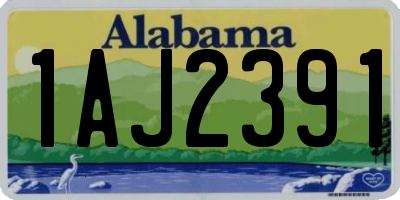 AL license plate 1AJ2391