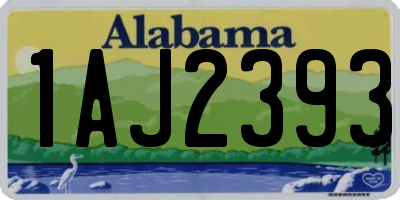 AL license plate 1AJ2393