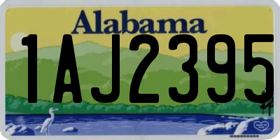 AL license plate 1AJ2395