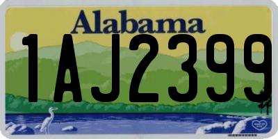AL license plate 1AJ2399