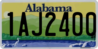 AL license plate 1AJ2400