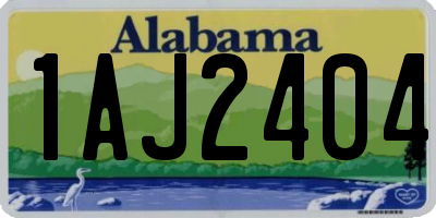 AL license plate 1AJ2404