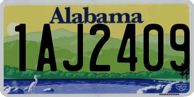 AL license plate 1AJ2409