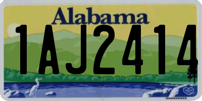 AL license plate 1AJ2414
