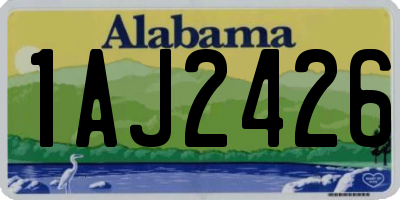 AL license plate 1AJ2426