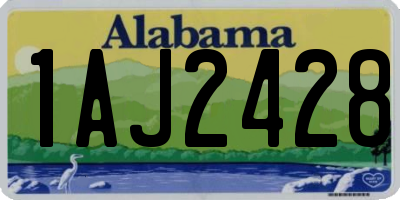 AL license plate 1AJ2428