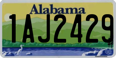 AL license plate 1AJ2429