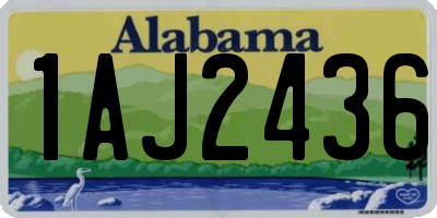 AL license plate 1AJ2436
