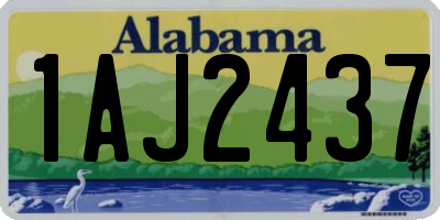 AL license plate 1AJ2437